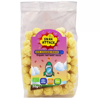 Organic Red Lentil Snacks Snack Attack All Bio 50gr