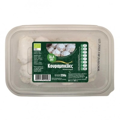 Organic Kourabiedes with Double Cocoa Flour Ola Bio 250gr
