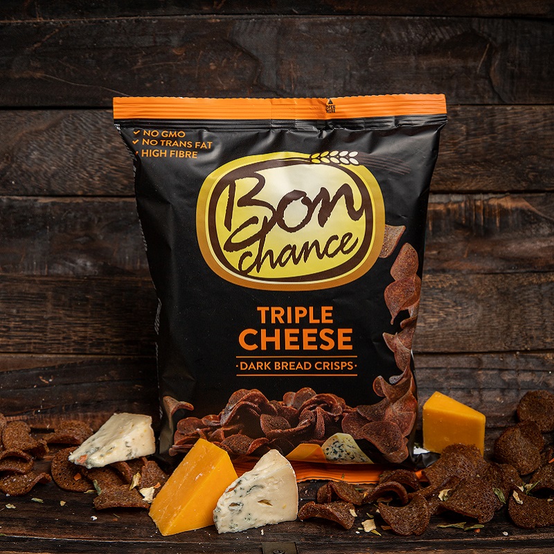 Rye Bread Chips With Three Cheeses Gudobele 120gr