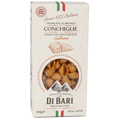 Conchiglie Pasta with Salmon Taralloro 250g