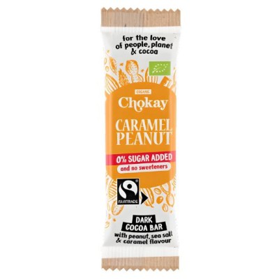 Organic Vegan Dark Chocolate Bar with Salted Almonds Gluten/Sugar/Lactose Free Chokay 30gr