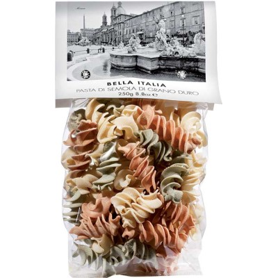 Tricolor Pasta Fusilloni Bella Italia Umbro 250gr