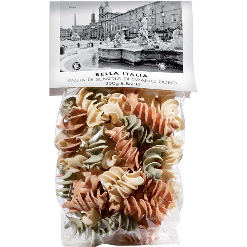 Tricolor Pasta Fusilloni Bella Italia Umbro 250gr