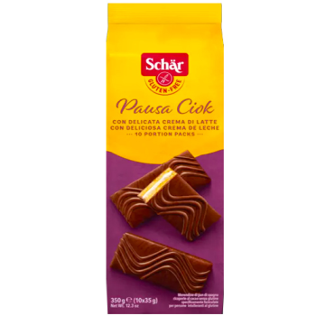 Cake with Cocoa and Milk Cream Filling Pausa Ciok Gluten Free Schar 350gr