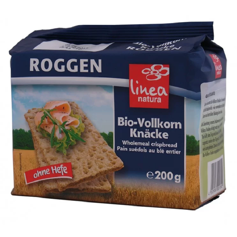 Organic Rye Crackers Linea Natura 200gr