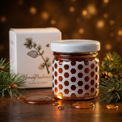 Pine Honey Mini Premium Line HoneyBeeHoney 50gr