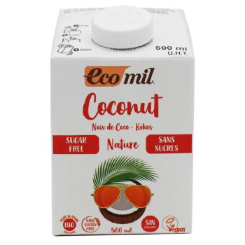 Organic Coconut Milk Drink Without Sugar EcoMil 500ml