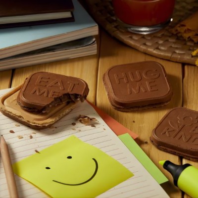 Notes Gluten Free Milk Chocolate Coated Biscuit-Waffle Schar 81gr