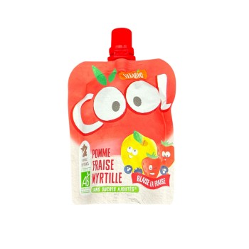 Organic Baby Fruit Dessert Apple/Strawberry/Blueberry Vitabio 90gr