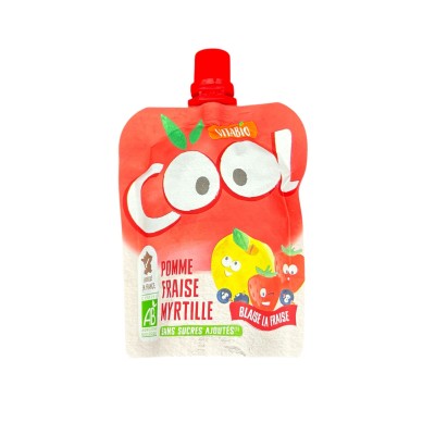 Organic Baby Fruit Dessert Apple/Strawberry/Blueberry Vitabio 90gr