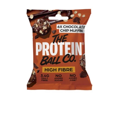 Vegan Protein Balls with Chocolate Chips Gluten and Sugar Free The Protein Ball Co 45gr