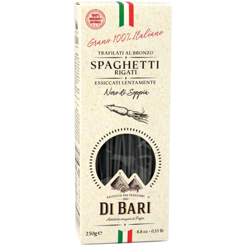 Taralloro Spaghetti with Cuttlefish Ink 250gr