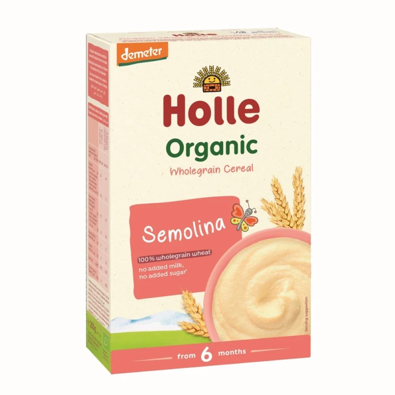 Holle Organic Semolina Baby Cream 6+ months 250gr