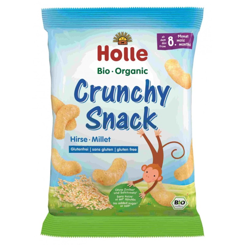 Organic Kids Snack with Millet Gluten Free 8+ Months Holle 25gr
