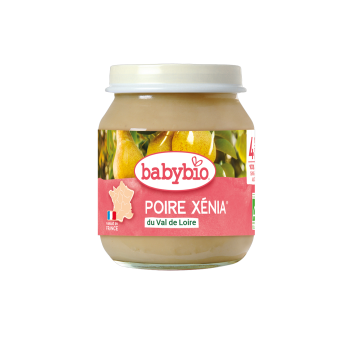 Organic Baby Fruit Cream with Pear +4 months Babybio 130gr