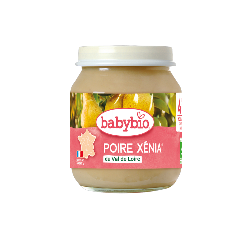 Organic Baby Fruit Cream with Pear +4 months Babybio 130gr
