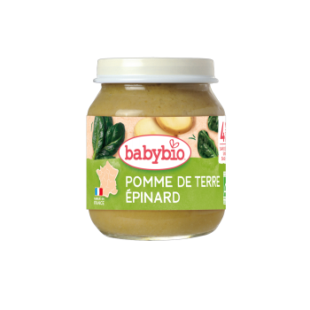 Organic Baby Vegetable Meal with Potato & Spinach +4 months Babybio 130gr