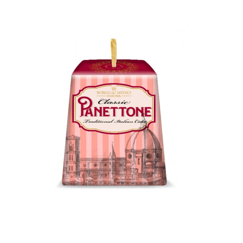 Classic Florentine Panettone In Paper Box Borgo de Medici 750gr