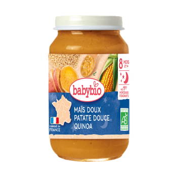Organic Vegetable Meal with Quinoa, Sweet Corn & Sweet Potato & Rice 8+ months Babybio 200gr
