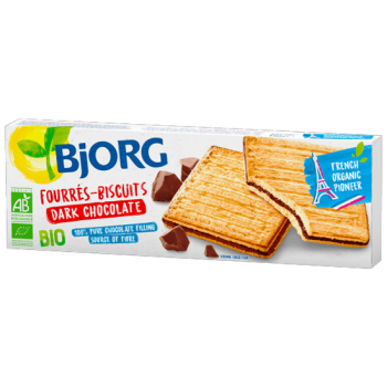 Organic Cookies Filled With Dark Chocolate Bjorg 150gr