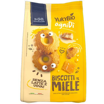 Organic Honey Cookies Yukybio Sottolestelle 300gr