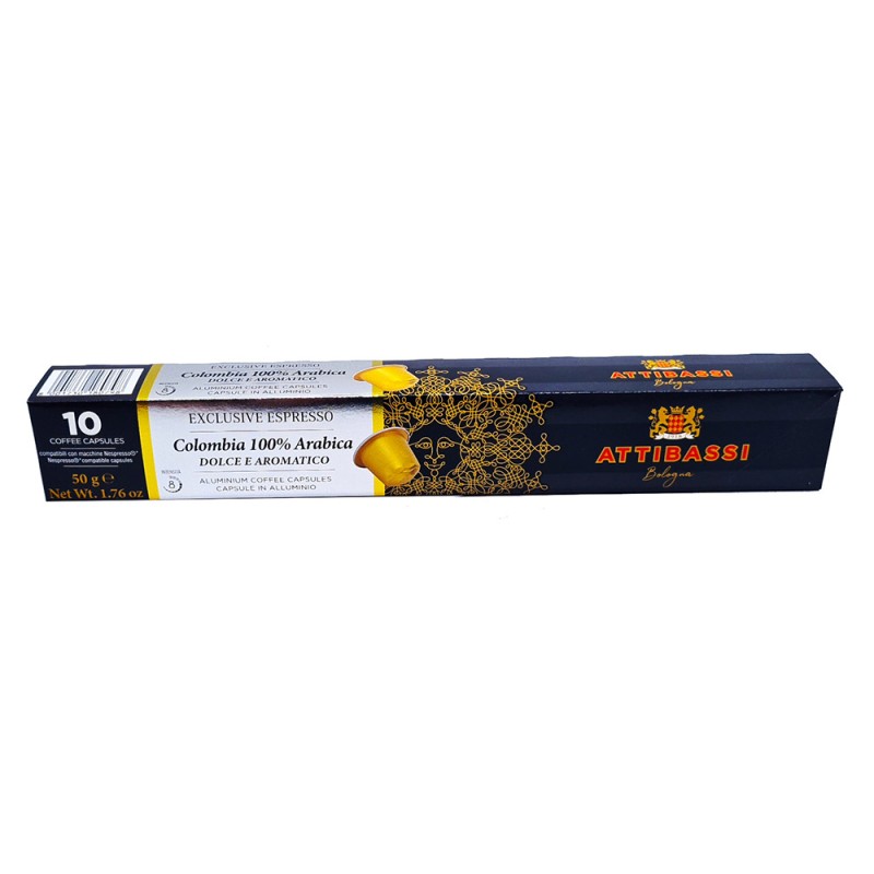 Espresso Capsules 100% Colombia Arabica (10pcs) Antibassi 50gr