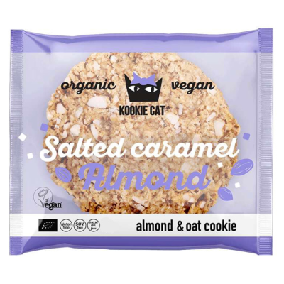 Organic Oatmeal Cookie Kookie Cat With Caramelized Almonds Roobar 50gr