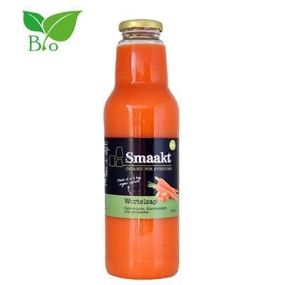 Organic Natural Carrot Juice Without Sugar Smaakt 750gr