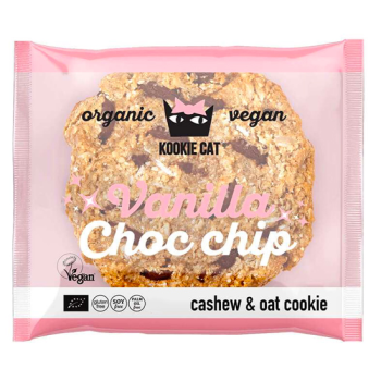 Organic Oatmeal Cookie Kookie Cat With Vanilla And Chocolate Chips Roobar 50gr