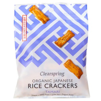 Organic Rice Crackers With Tamarind Sauce Clearspring 50gr