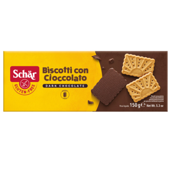 Schar Gluten Free Dark Chocolate Covered Cookies 150gr