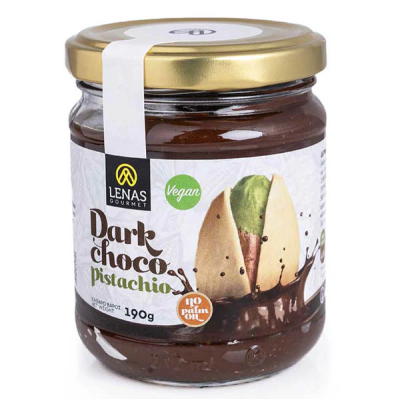 Lenas Gourmet Dark Chocolate Spread with Pistachio 190gr