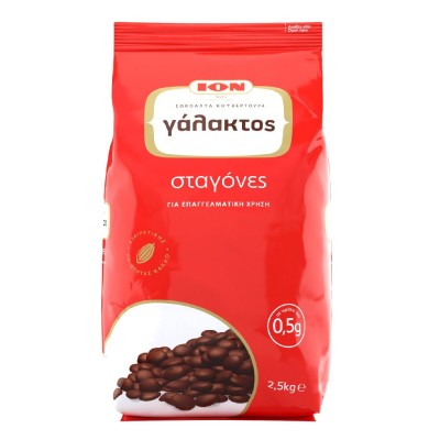 Milk Chocolate Couverture 1037 37% Cocoa in Drops ION 2.5kg