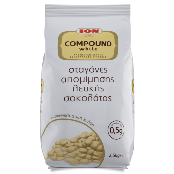 Compound White Chocolate Drops ION 2.5kg