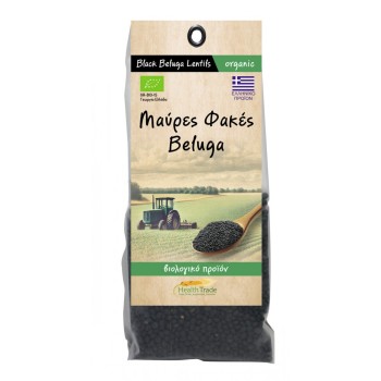 Organic Black Lentils Beluga Health Trade 350gr