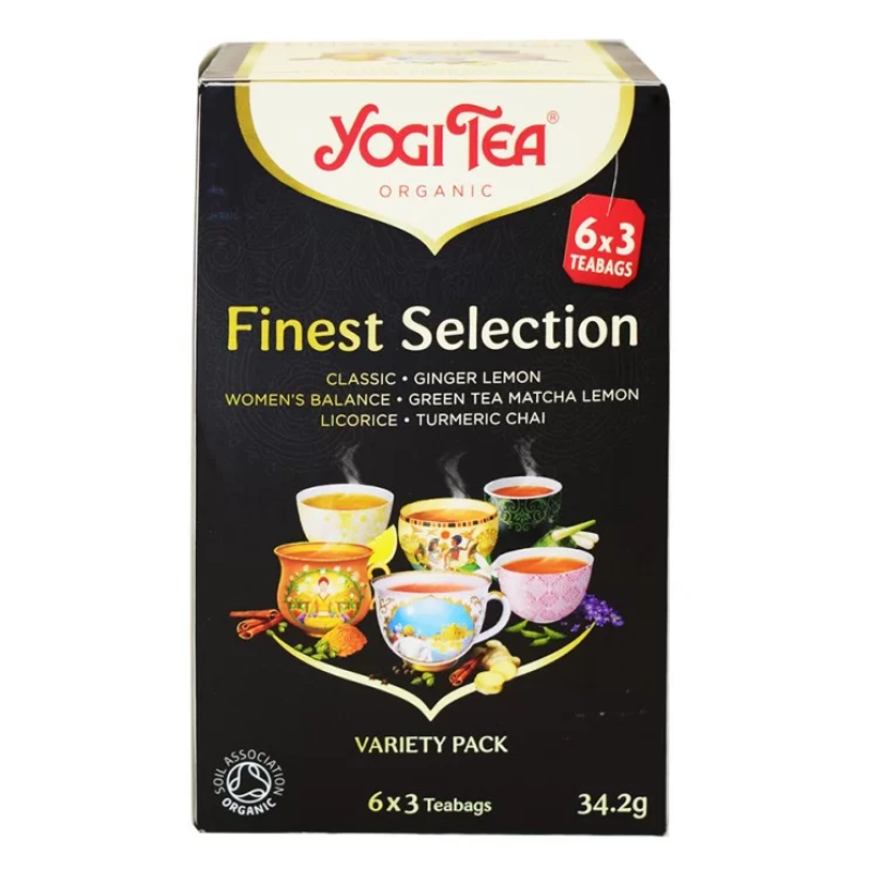 Organic Tea Finest Selection Yogi Tea 18 Sachets 34.2gr