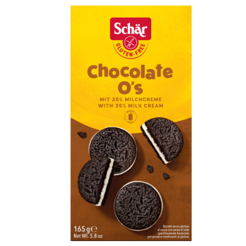 Cocoa Cookies With Gluten-Free Cream Filling Schar 165gr