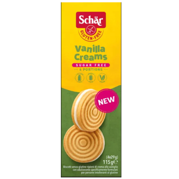 Cookies With Vanilla Filling Gluten and Sugar Free Schar 115gr