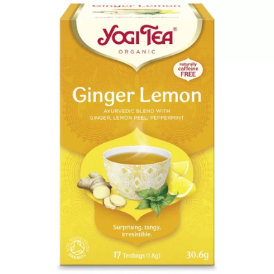 Organic Ginger Lemon Yogi Tea 17 Tea Bags 30.6gr