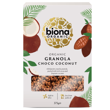 Organic Granola with Chocolate & Coconut Biona 375gr