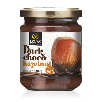 Lenas Gourmet Dark Chocolate Hazelnut Spread 190gr