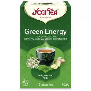 Organic Green Energy Yogi Tea 17 Sachets 30.6gr