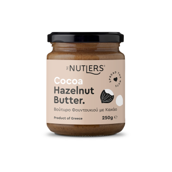 Hazelnut Butter with Cocoa and Agave The Nutlers 250gr