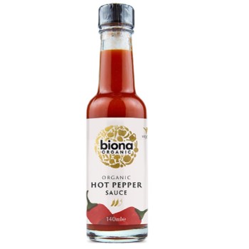 Organic Tabasco Hot Pepper Sauce Biona 140ml