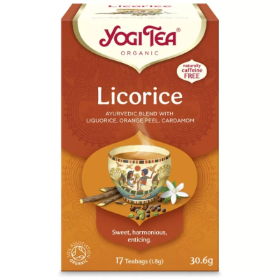 Organic Licorice Tea Yogi Tea 17 Sachets 30.6gr