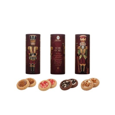 Mini Royal Cookies Tarts (4 Flavors) in Christmas Packaging Laurence 195gr