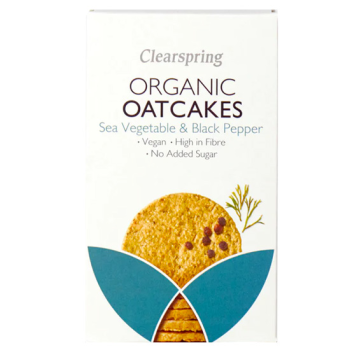 Organic Scottish Oatcakes With Black Pepper Clearspring 200gr