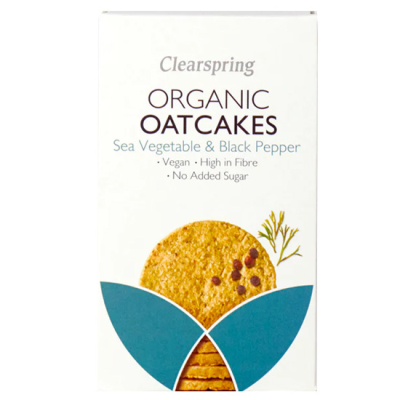 Organic Scottish Oatcakes With Black Pepper Clearspring 200gr