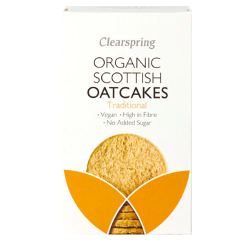 Organic Oatmeal Cookies Classic Scottish Oatcakes Clearspring 200gr