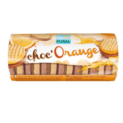 Organic Cookies With Chocolate And Orange Pural 85gr